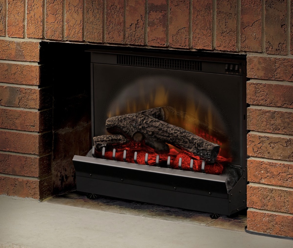 Dimple Deluxe Standard 23 Log Set Electric Fireplace Insert The